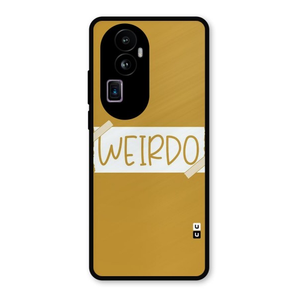 Simple Weirdo Metal Back Case for Oppo Reno10 Pro Plus