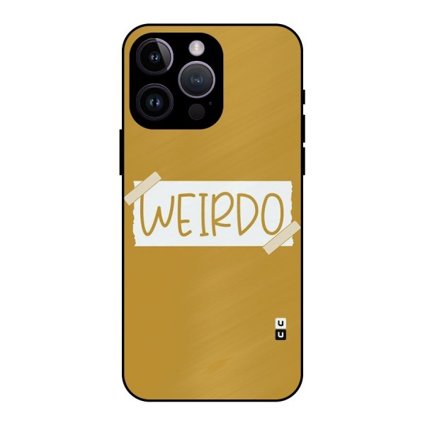 Simple Weirdo Metal Back Case for iPhone 14 Pro Max