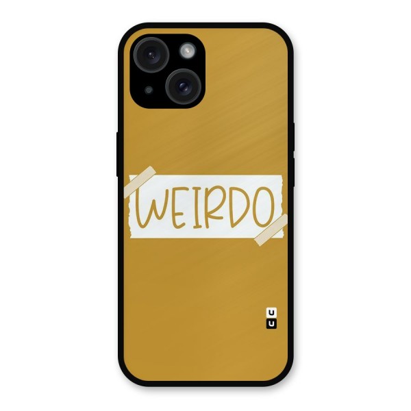 Simple Weirdo Metal Back Case for iPhone 15