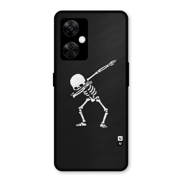 Skeleton Dab White Metal Back Case for OnePlus Nord CE 3 Lite