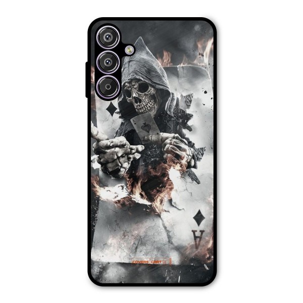 Skull with an Ace Metal Back Case for Galaxy F15