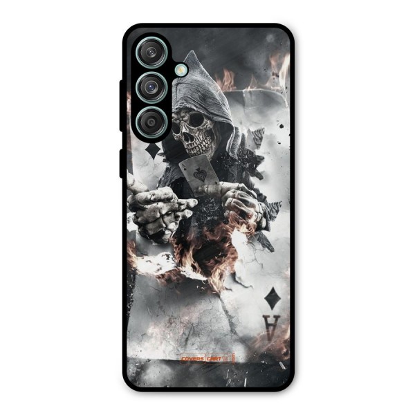 Skull with an Ace Metal Back Case for Galaxy M55 5G