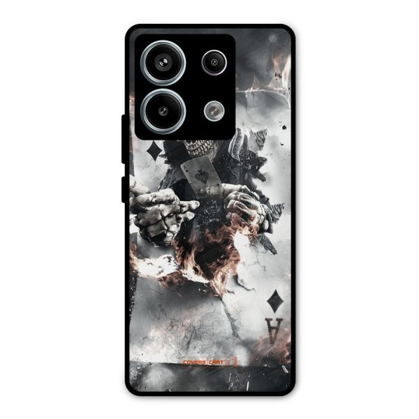 Skull with an Ace Metal Back Case for Redmi Note 13 Pro 5G