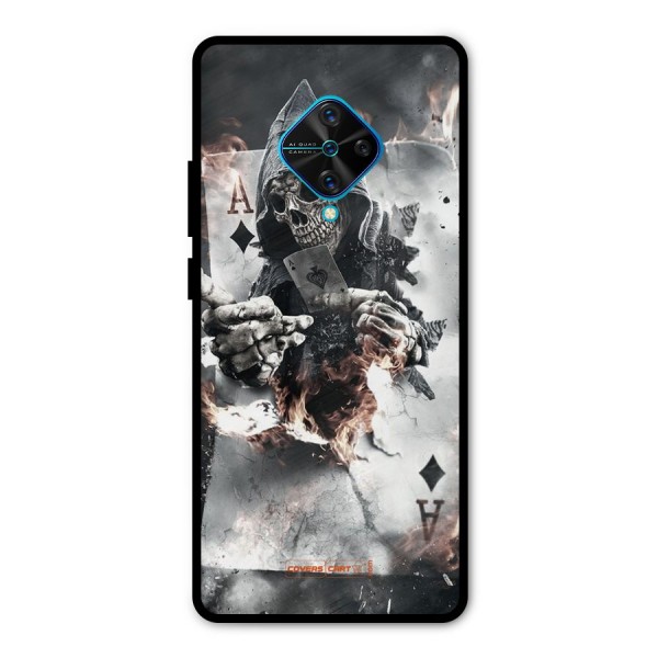 Skull with an Ace Metal Back Case for Vivo S1 Pro