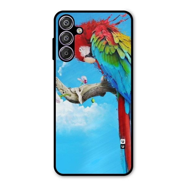 Sky Parrot Metal Back Case for Galaxy M15