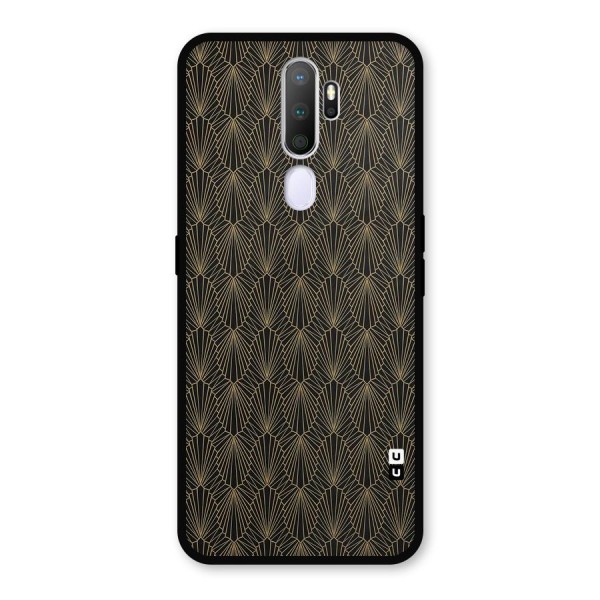 Small Hills Lines Metal Back Case for Oppo A9 (2020)