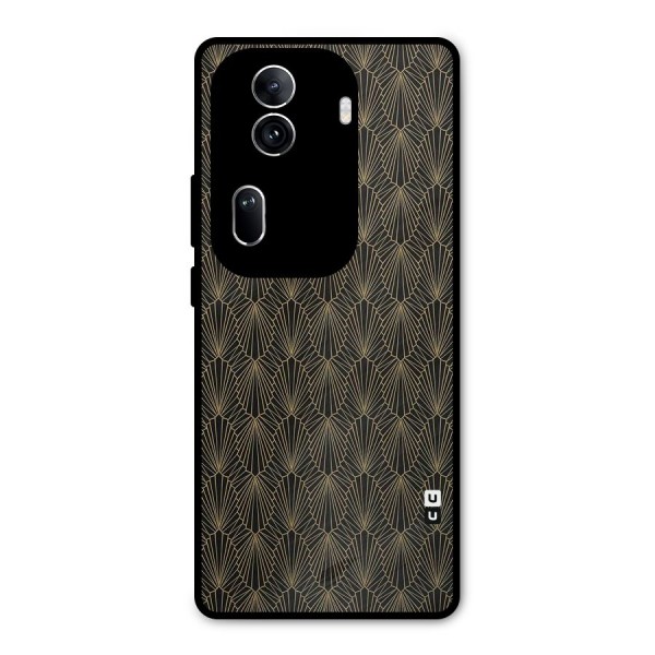 Small Hills Lines Metal Back Case for Oppo Reno11 Pro 5G