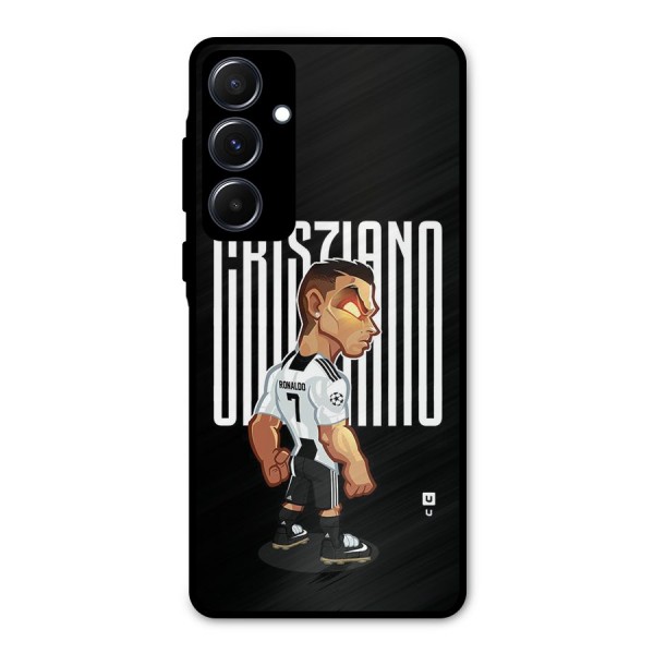 Soccer Star Metal Back Case for Galaxy A55