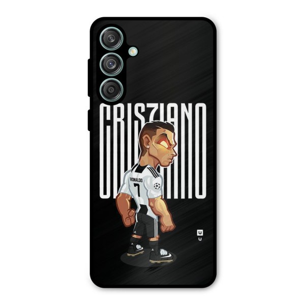 Soccer Star Metal Back Case for Galaxy M55 5G