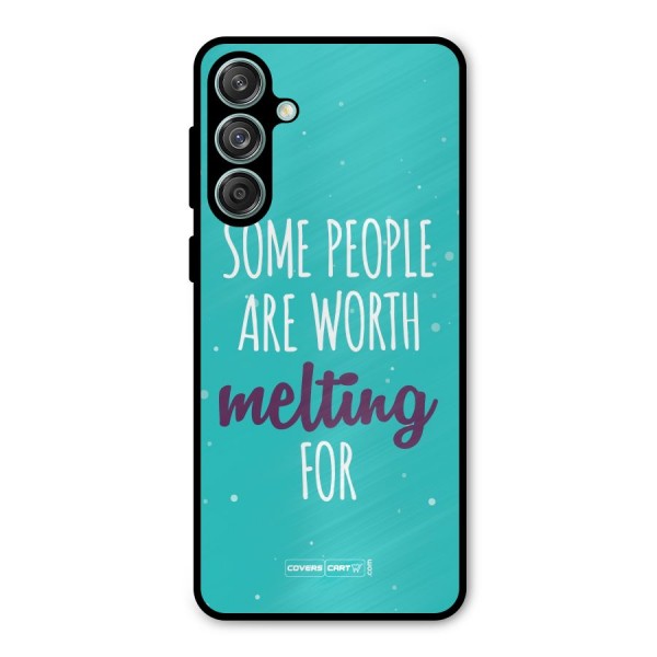 Some People Are Worth Melting For Metal Back Case for Galaxy M55 5G