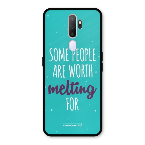 Some People Are Worth Melting For Metal Back Case for Oppo A9 (2020)