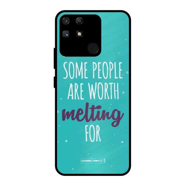 Some People Are Worth Melting For Metal Back Case for Realme Narzo 50A