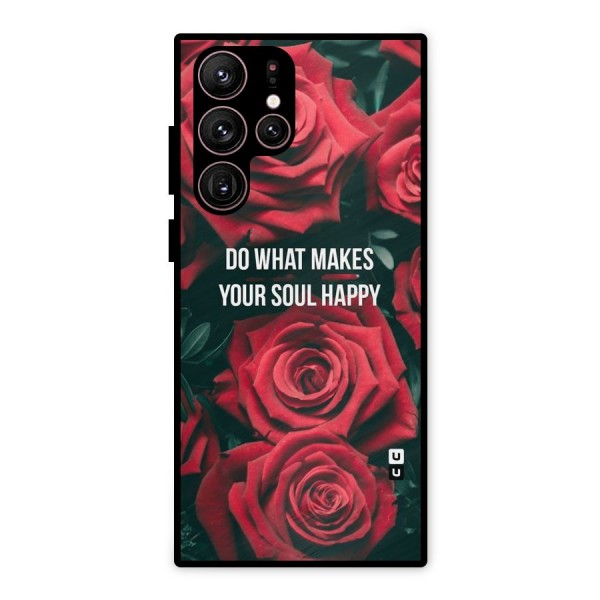 Soul Happy Metal Back Case for Galaxy S22 Ultra 5G