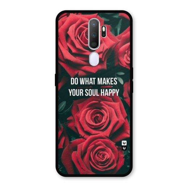 Soul Happy Metal Back Case for Oppo A9 (2020)