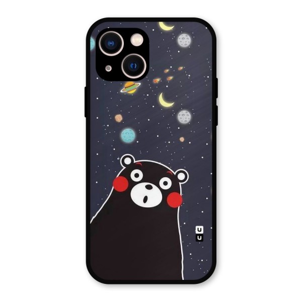 Space Bear Metal Back Case for iPhone 13