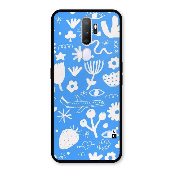 Space Blue Pattern Metal Back Case for Oppo A9 (2020)