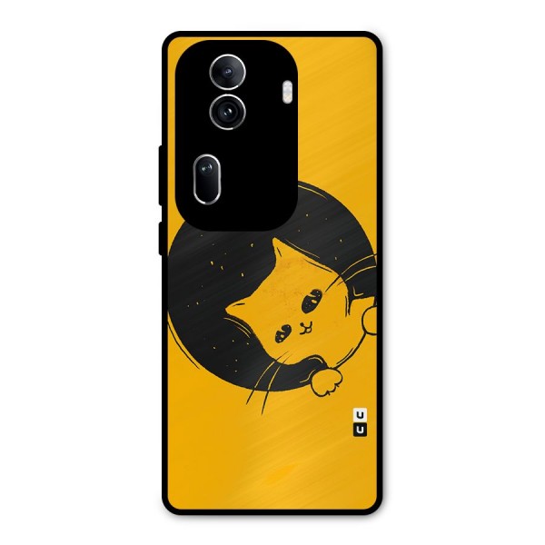 Space Cat Metal Back Case for Oppo Reno11 Pro 5G