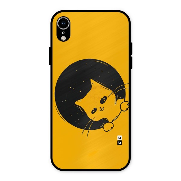 Space Cat Metal Back Case for iPhone XR