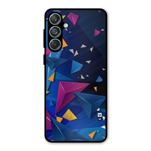 Space Colored Triangles Metal Back Case for Galaxy M55 5G