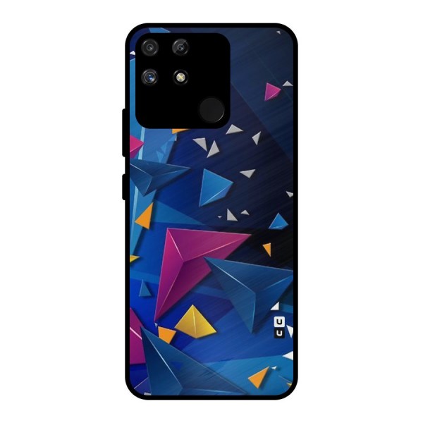 Space Colored Triangles Metal Back Case for Realme Narzo 50A