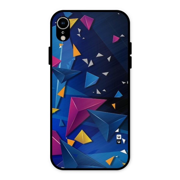 Space Colored Triangles Metal Back Case for iPhone XR