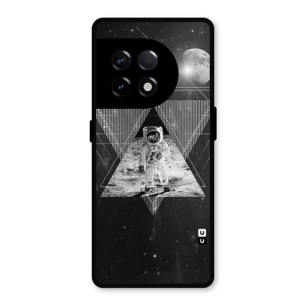 Space Triangle Abstract Metal Back Case for OnePlus 11R