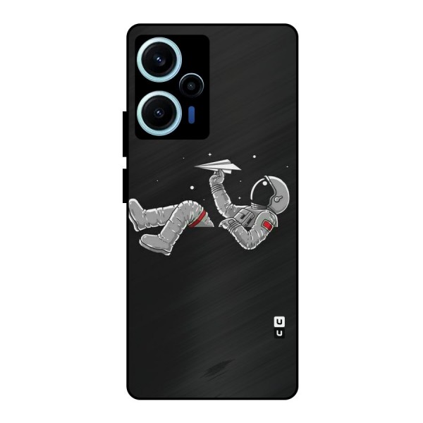 Spaceman Flying Metal Back Case for Poco F5