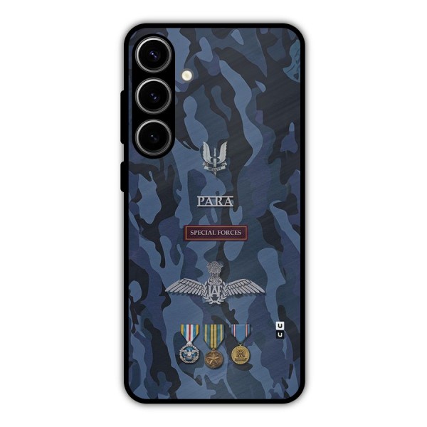 Special Forces Badge Metal Back Case for Galaxy S24 Plus
