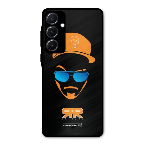 Special Raftaar Edition Orange Metal Back Case for Galaxy A55