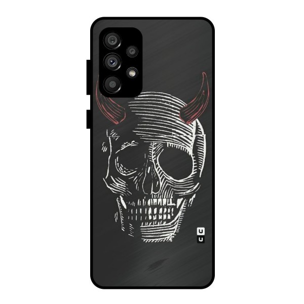Spooky Face Metal Back Case for Galaxy A73 5G