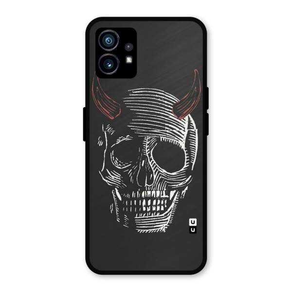 Spooky Face Metal Back Case for Nothing Phone 1