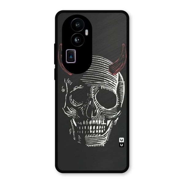 Spooky Face Metal Back Case for Oppo Reno10 Pro Plus