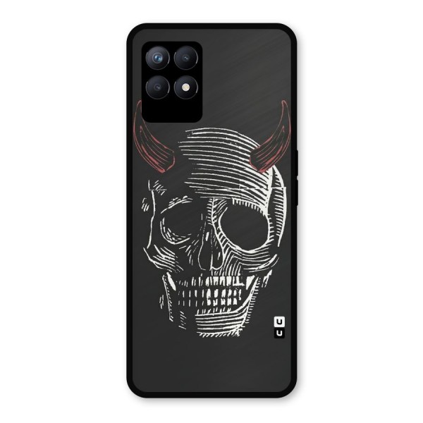 Spooky Face Metal Back Case for Realme Narzo 50