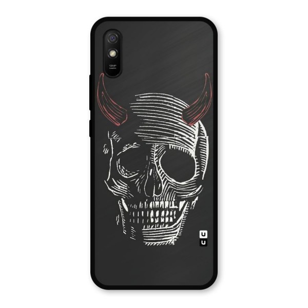 Spooky Face Metal Back Case for Redmi 9i
