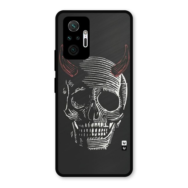 Spooky Face Metal Back Case for Redmi Note 10 Pro
