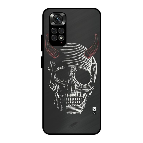 Spooky Face Metal Back Case for Redmi Note 11 Pro