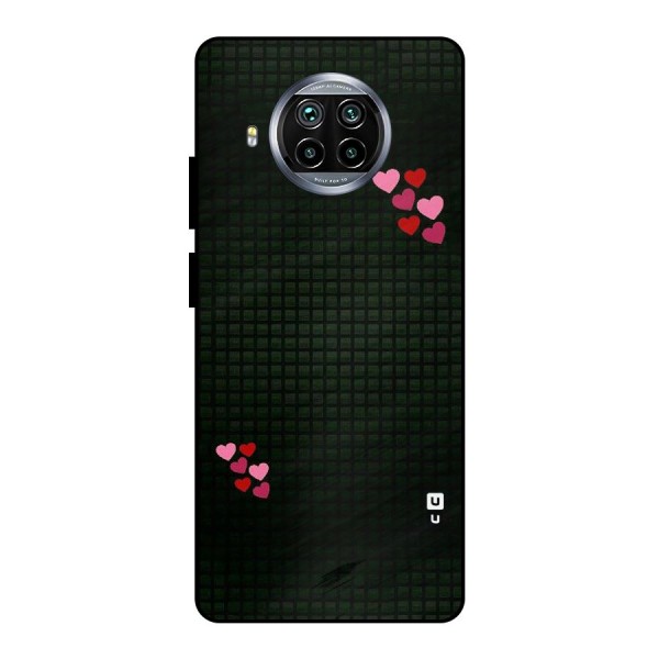Square and Hearts Metal Back Case for Mi 10i