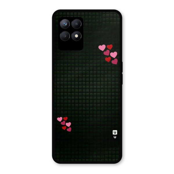 Square and Hearts Metal Back Case for Realme Narzo 50