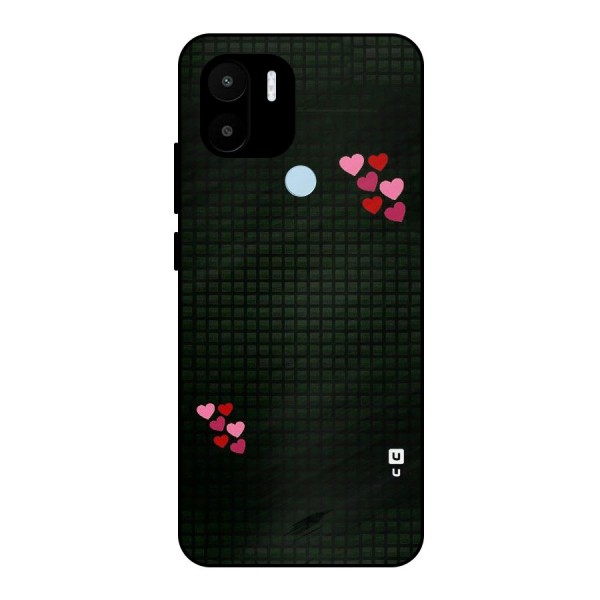 Square and Hearts Metal Back Case for Redmi A1+