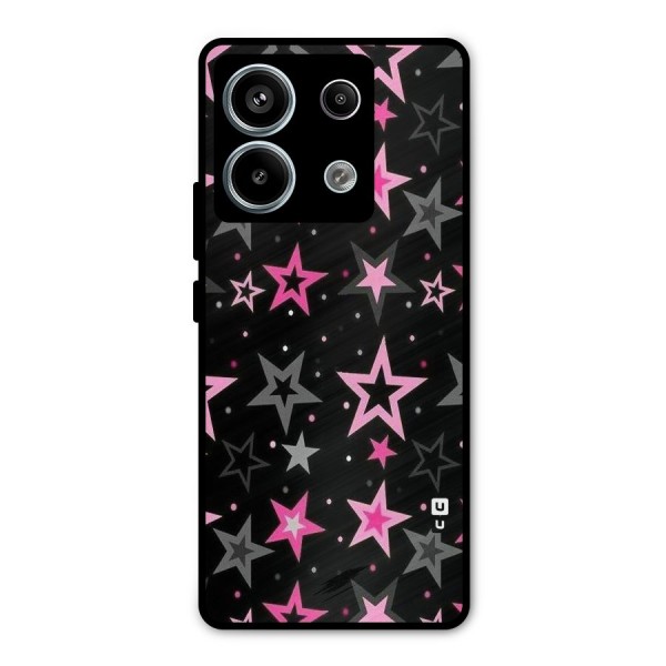 Star Outline Metal Back Case for Redmi Note 13 Pro 5G