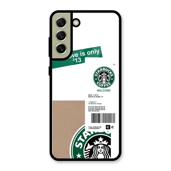 Starbucks Coffee Mocha Metal Back Case for Galaxy S21 FE 5G (2023)