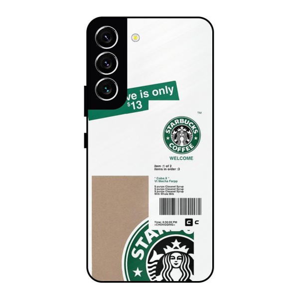 Starbucks Coffee Mocha Metal Back Case for Galaxy S22 5G
