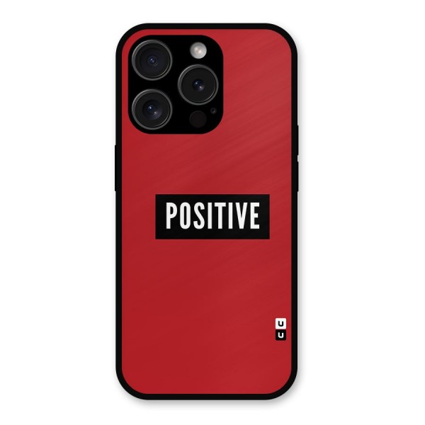 Stay Positive Metal Back Case for iPhone 15 Pro