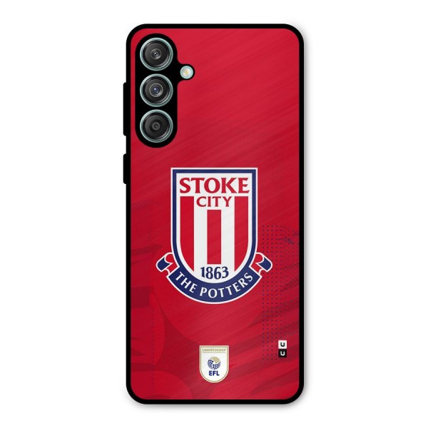 Stoke City Metal Back Case for Galaxy M55 5G