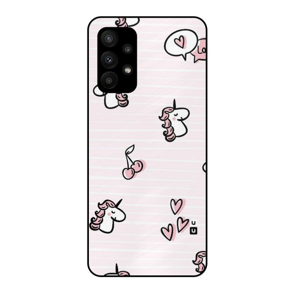 Strawberries And Unicorns Metal Back Case for Galaxy A23