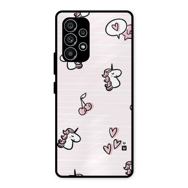 Strawberries And Unicorns Metal Back Case for Galaxy A53 5G