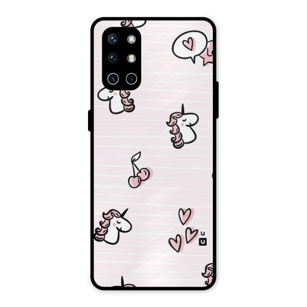 Strawberries And Unicorns Metal Back Case for OnePlus 9R