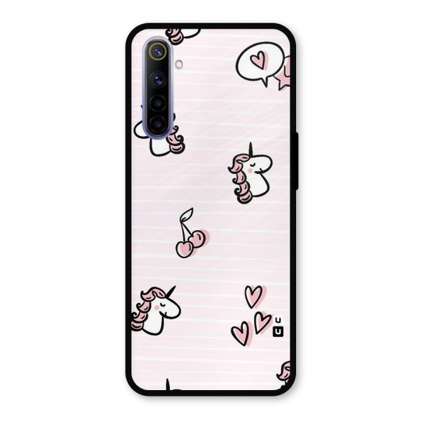 Strawberries And Unicorns Metal Back Case for Realme 6