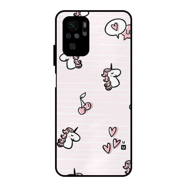 Strawberries And Unicorns Metal Back Case for Redmi Note 11 SE