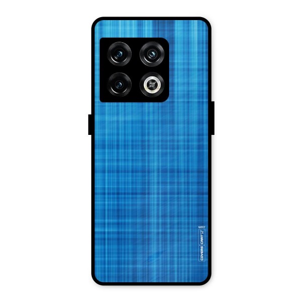 Stripe Blue Abstract Metal Back Case for OnePlus 10 Pro 5G